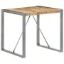 Mesa de comedor madera de mango rugosa 80x80x75 cm de vidaXL, Mesas de cocina y de comedor - Ref: Foro24-321603, Precio: 153,...