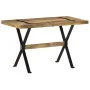 Mesa de comedor madera de mango rugosa 120x60x76 cm de vidaXL, Mesas de cocina y de comedor - Ref: Foro24-321604, Precio: 201...