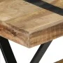Mesa de comedor madera de mango rugosa 120x60x76 cm de vidaXL, Mesas de cocina y de comedor - Ref: Foro24-321604, Precio: 201...