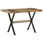 Mesa de comedor madera de mango rugosa 120x60x76 cm de vidaXL, Mesas de cocina y de comedor - Ref: Foro24-321604, Precio: 201...