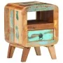 Mesita de noche de madera maciza reciclada 30x30x41 cm de vidaXL, Aparadores - Ref: Foro24-321615, Precio: 90,65 €, Descuento: %