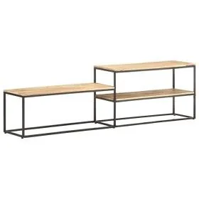 Mueble para TV de madera maciza de mango rugosa 180x30x50 cm de vidaXL, Muebles TV - Ref: Foro24-321620, Precio: 88,48 €, Des...