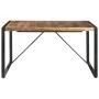 Mesa de comedor madera maciza con acabado sheesham 140x140x75cm de vidaXL, Mesas de cocina y de comedor - Ref: Foro24-321574,...