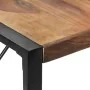 Mesa de comedor madera maciza con acabado sheesham 140x140x75cm de vidaXL, Mesas de cocina y de comedor - Ref: Foro24-321574,...