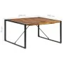 Mesa de comedor madera maciza con acabado sheesham 140x140x75cm de vidaXL, Mesas de cocina y de comedor - Ref: Foro24-321574,...