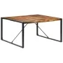 Mesa de comedor madera maciza con acabado sheesham 140x140x75cm de vidaXL, Mesas de cocina y de comedor - Ref: Foro24-321574,...