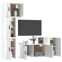Set de muebles de TV 5 pzas madera contrachapada blanco brillo de vidaXL, Muebles TV - Ref: Foro24-3188632, Precio: 228,04 €,...