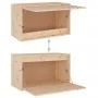 Armario de pared de madera maciza de pino 60x30x35 cm de vidaXL, Estantes y estanterías - Ref: Foro24-813445, Precio: 53,18 €...