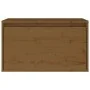 Armario de pared madera maciza de pino marrón miel 60x30x35 cm de vidaXL, Estantes y estanterías - Ref: Foro24-813451, Precio...