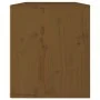 Armario de pared madera maciza de pino marrón miel 60x30x35 cm de vidaXL, Estantes y estanterías - Ref: Foro24-813451, Precio...
