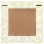 Espejo tallado a mano madera maciza de mango blanco 50x50 cm de vidaXL, Espejos - Ref: Foro24-321641, Precio: 34,35 €, Descue...