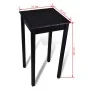 Mesa alta de bar MDF negra 55x55x107 cm de vidaXL, Mesas de cocina y de comedor - Ref: Foro24-240379, Precio: 91,09 €, Descue...