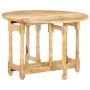 Mesa de comedor redonda de madera maciza de mango 110x76 cm de vidaXL, Mesas de cocina y de comedor - Ref: Foro24-321699, Pre...
