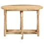 Mesa de comedor redonda de madera maciza de mango 110x76 cm de vidaXL, Mesas de cocina y de comedor - Ref: Foro24-321699, Pre...