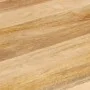 Mesa de comedor redonda de madera maciza de mango 110x76 cm de vidaXL, Mesas de cocina y de comedor - Ref: Foro24-321699, Pre...