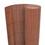 Valla de jardín de doble cara marrón 90x400 cm de vidaXL, Paneles de vallas - Ref: Foro24-317149, Precio: 49,14 €, Descuento: %