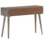 Mesa consola de madera maciza de mango gris 110x35x75 cm de vidaXL, Mesas auxiliares - Ref: Foro24-321807, Precio: 141,28 €, ...