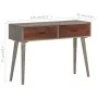 Mesa consola de madera maciza de mango gris 110x35x75 cm de vidaXL, Mesas auxiliares - Ref: Foro24-321807, Precio: 141,28 €, ...