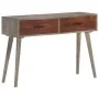 Mesa consola de madera maciza de mango gris 110x35x75 cm de vidaXL, Mesas auxiliares - Ref: Foro24-321807, Precio: 141,28 €, ...