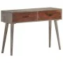 Mesa consola de madera maciza de mango gris 110x35x75 cm de vidaXL, Mesas auxiliares - Ref: Foro24-321807, Precio: 141,28 €, ...