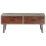 Mesa de centro madera maciza de mango rugosa gris 100x60x40 cm de vidaXL, Mesas de centro - Ref: Foro24-321808, Precio: 154,2...