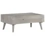 Mesa de centro madera maciza de mango rugosa gris 100x60x40 cm de vidaXL, Mesas de centro - Ref: Foro24-321808, Precio: 154,2...