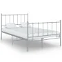 Gray metal bed frame 120x200 cm by vidaXL, Beds and slatted bases - Ref: Foro24-324954, Price: 92,66 €, Discount: %