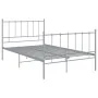 Gray metal bed frame 120x200 cm by vidaXL, Beds and slatted bases - Ref: Foro24-324954, Price: 92,66 €, Discount: %