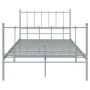 Gray metal bed frame 120x200 cm by vidaXL, Beds and slatted bases - Ref: Foro24-324954, Price: 92,66 €, Discount: %