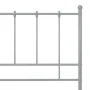 Gray metal bed frame 120x200 cm by vidaXL, Beds and slatted bases - Ref: Foro24-324954, Price: 92,66 €, Discount: %