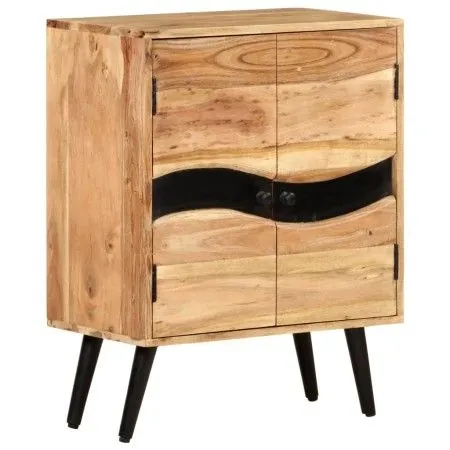 Aparador de madera maciza de acacia 57x34x75 cm de vidaXL, Aparadores - Ref: Foro24-322677, Precio: 178,70 €, Descuento: %