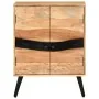 Aparador de madera maciza de acacia 57x34x75 cm de vidaXL, Aparadores - Ref: Foro24-322677, Precio: 178,70 €, Descuento: %