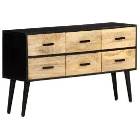 Aparador de madera maciza de mango 110x33x64 cm de vidaXL, Aparadores - Ref: Foro24-322678, Precio: 168,66 €, Descuento: %