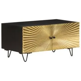 Mesa de centro de madera maciza de mango 90x50x45cm de vidaXL, Mesas de centro - Ref: Foro24-322683, Precio: 226,89 €, Descue...
