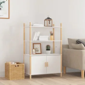 Aparador alto madera contrachapada blanco 80x40x121 cm de vidaXL, Aparadores - Ref: Foro24-345699, Precio: 89,08 €, Descuento: %