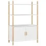 Tall white plywood sideboard 80x40x121 cm by vidaXL, Sideboards - Ref: Foro24-345699, Price: 89,08 €, Discount: %