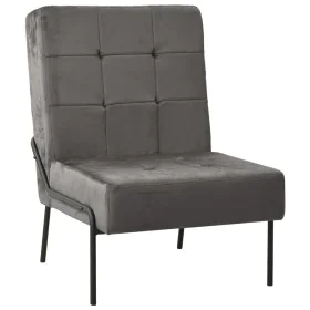 Silla de relajación de terciopelo gris oscuro 65x79x87 cm de vidaXL, Sillas - Ref: Foro24-325771, Precio: 97,50 €, Descuento: %