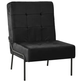 Silla de relajación de terciopelo negro 65x79x87 cm de vidaXL, Sillas - Ref: Foro24-325776, Precio: 129,54 €, Descuento: %