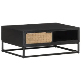 Mesa de centro de madera maciza de mango 90x60x35 cm de vidaXL, Mesas de centro - Ref: Foro24-323497, Precio: 163,86 €, Descu...