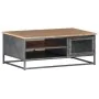 Mesa de centro de madera maciza de acacia gris 90x50x35 cm de vidaXL, Mesas de centro - Ref: Foro24-323500, Precio: 157,69 €,...