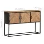 Aparador de madera maciza de acacia 120x30x75 cm de vidaXL, Aparadores - Ref: Foro24-323529, Precio: 182,54 €, Descuento: %