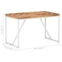 Mesa de comedor madera maciza de acacia y mango 120x60x76 cm de vidaXL, Mesas de cocina y de comedor - Ref: Foro24-323545, Pr...