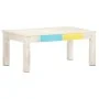 Mesa de centro de madera de mango maciza blanca 110x60x45 cm de vidaXL, Mesas de centro - Ref: Foro24-323555, Precio: 110,74 ...