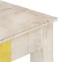 Mesa consola de madera de mango rugosa blanca 115x35x77 cm de vidaXL, Mesas auxiliares - Ref: Foro24-323556, Precio: 83,83 €,...