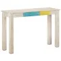 Mesa consola de madera de mango rugosa blanca 115x35x77 cm de vidaXL, Mesas auxiliares - Ref: Foro24-323556, Precio: 83,83 €,...