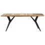 Mesa de comedor de madera maciza reciclada 200x90x76 cm de vidaXL, Mesas de cocina y de comedor - Ref: Foro24-323573, Precio:...