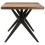 Mesa de comedor de madera maciza reciclada 200x90x76 cm de vidaXL, Mesas de cocina y de comedor - Ref: Foro24-323573, Precio:...