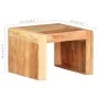 Mesa auxiliar de madera maciza de acacia 43x40x30 cm de vidaXL, Mesas auxiliares - Ref: Foro24-323588, Precio: 79,00 €, Descu...