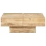 Mesa de centro de madera maciza de mango 80x80x28 cm de vidaXL, Mesas de centro - Ref: Foro24-323592, Precio: 182,42 €, Descu...