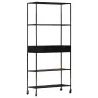 Estantería de madera de mango rugosa y hierro 80x35x180 cm de vidaXL, Librerías y estanterías - Ref: Foro24-323734, Precio: 1...